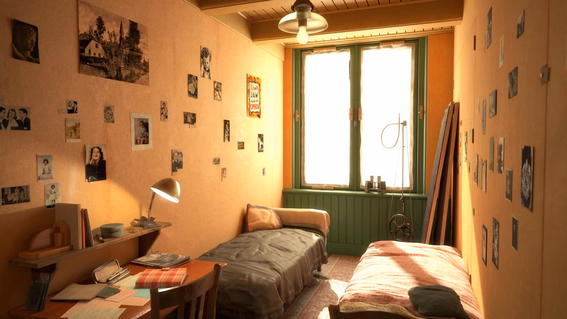 Anne Frank's room in the Achterhuis